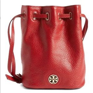 Tory Burch Mini Brody Leather Bucket in Sorrel NWT